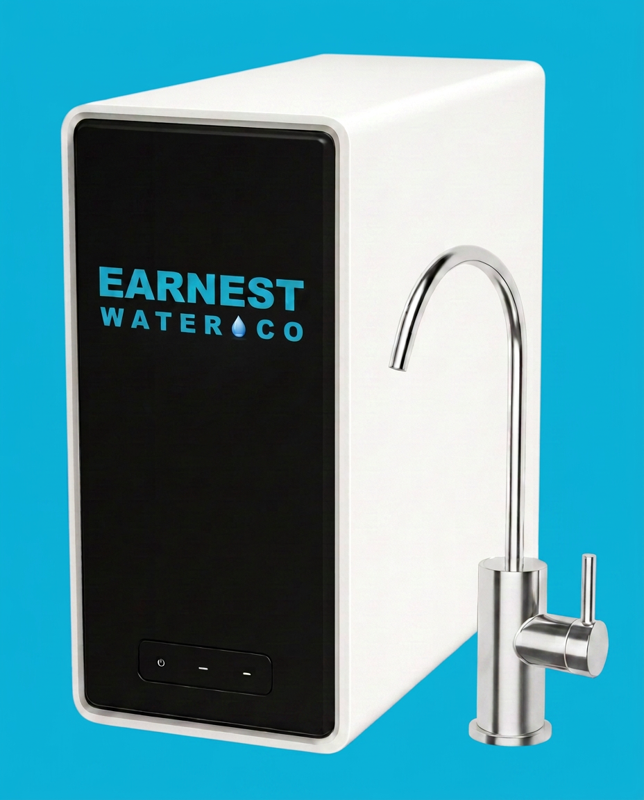 Tankless reverse osmosis drinking water system